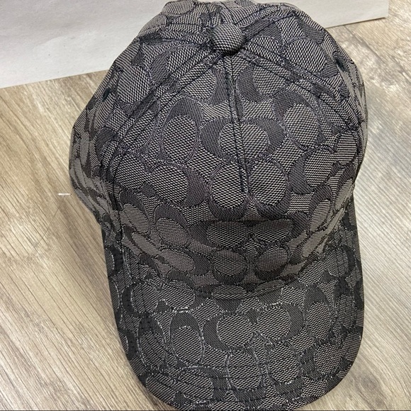 Coach Baseball Hat In Metallic Signature, Black/Gunmetal - Picture 5 of 13